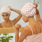 Bonnet de douche imperméable doublé de satin AndriaBreathe™