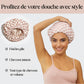 Bonnet de douche imperméable doublé de satin AndriaBreathe™